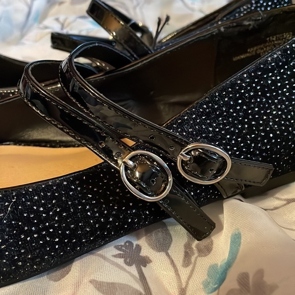 Torrid Mary Jane-Black Velvet Glitter size 9 - Picture 3 of 5